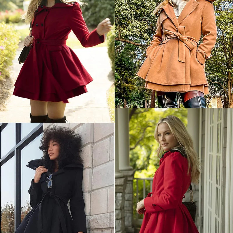 Abitino/Trench Leggero con Pelliccia