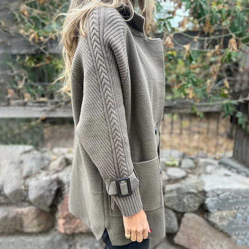 Cappotto/Maglione Elegante Mezzo Taglio